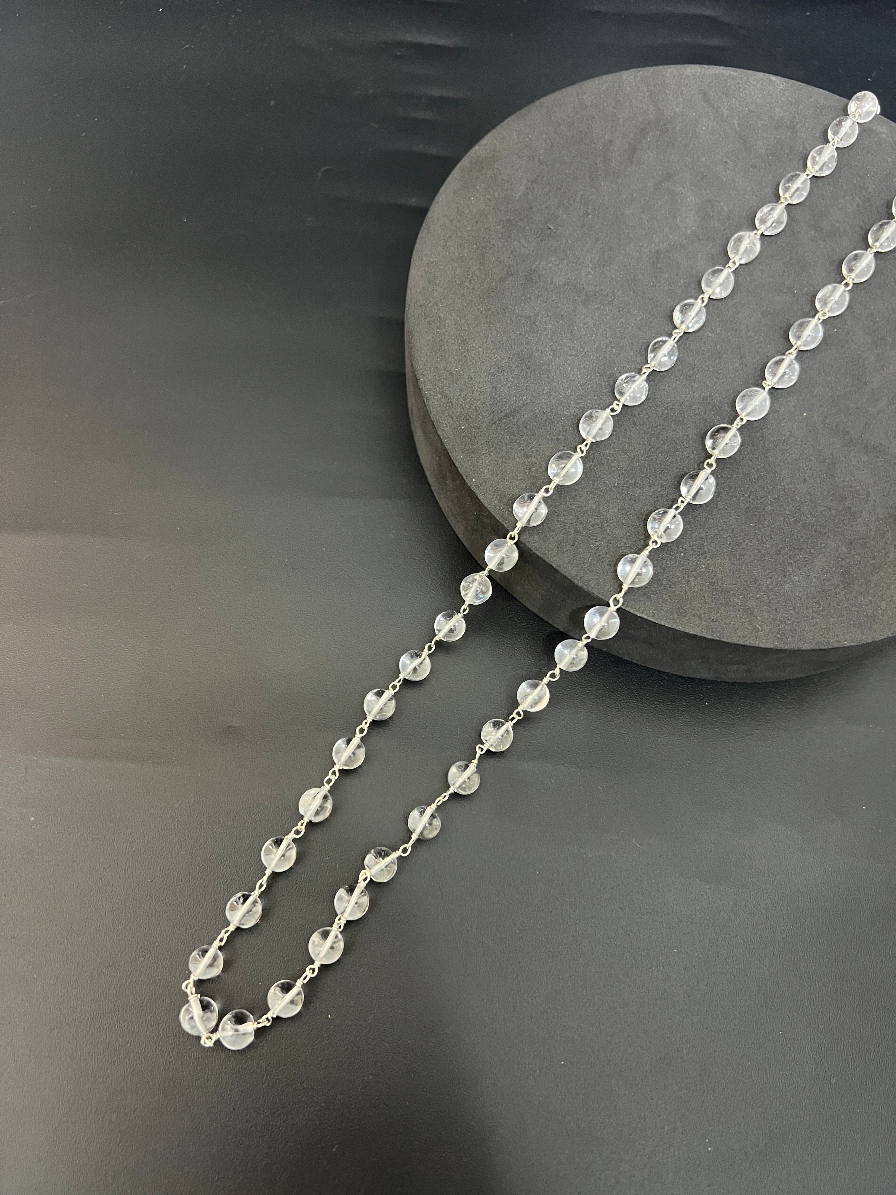 Silver_ Spatika Mala Original