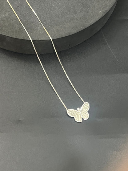 Ladies_Silver Grit Butterfly