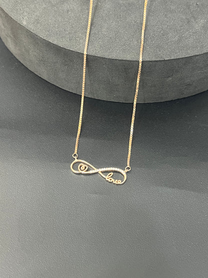 Ladies_Rose Gold Infinity Chain