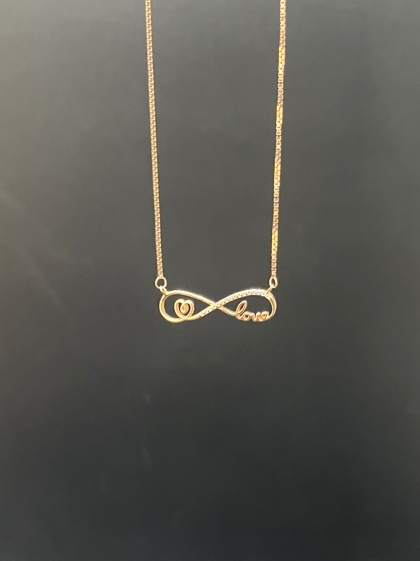 Ladies_Rose Gold Infinity Chain