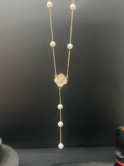 Ladies_Rose Gold Pill Chain