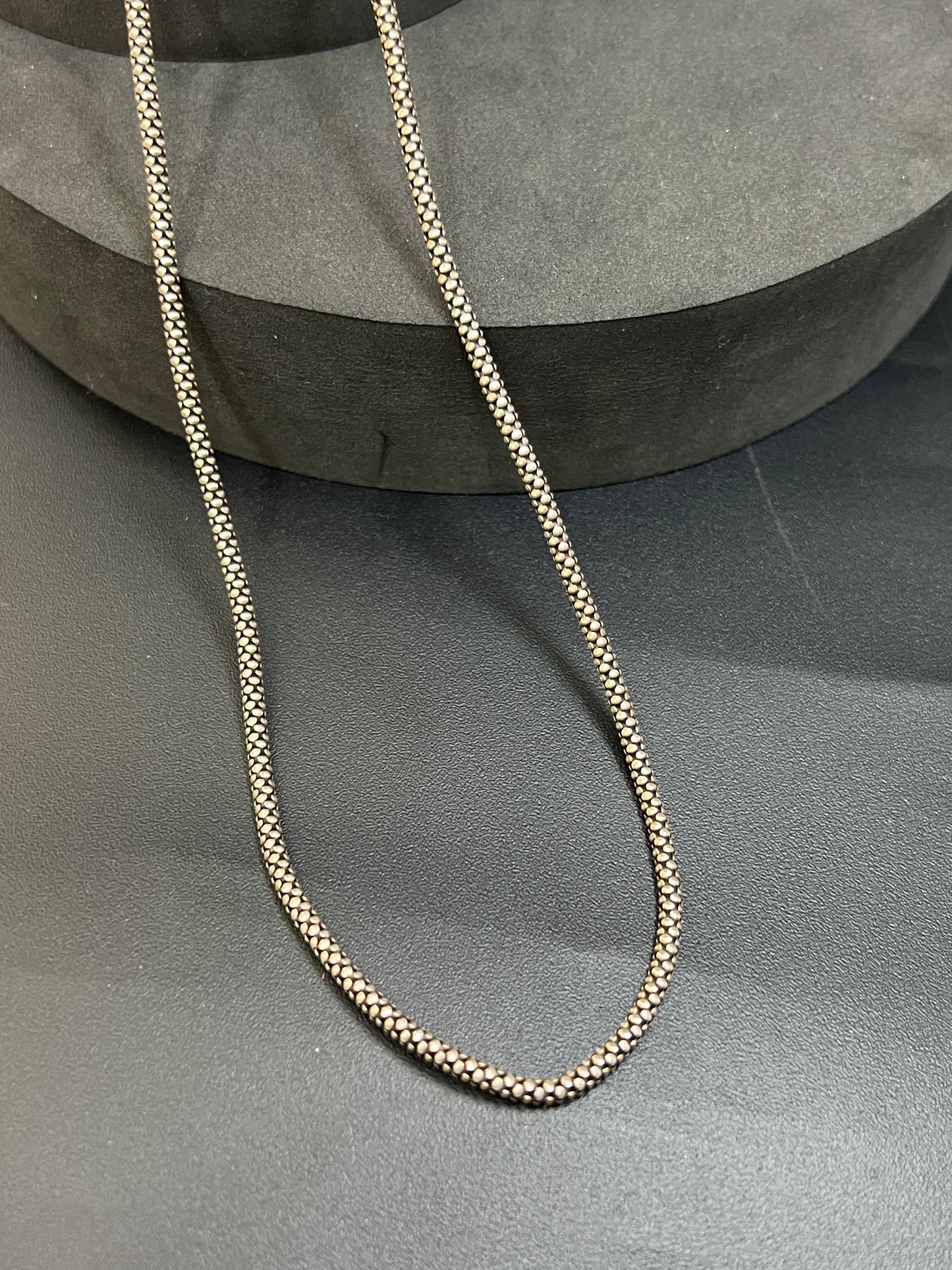 Men's Chain_Italian Oxidised Finished(pop corn)