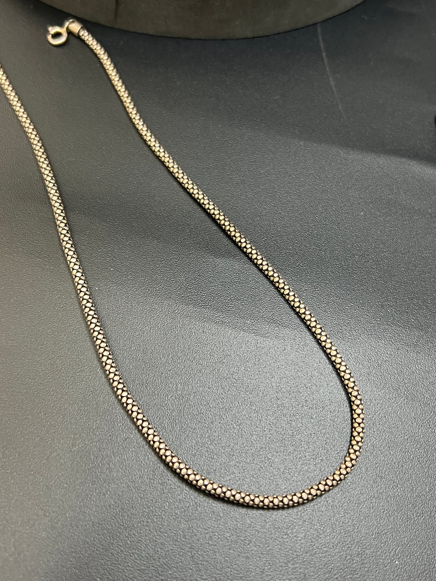 Men's Chain_Italian Oxidised Finished(pop corn)