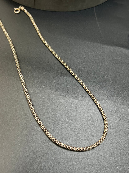 Men's Chain_Italian Oxidised Finished(pop corn)