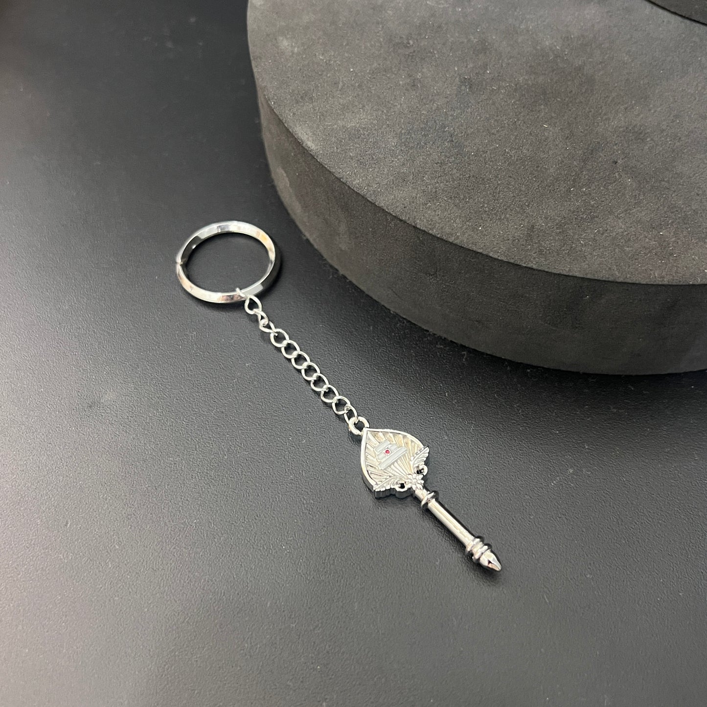 Silver Vel Key Chain Solid B