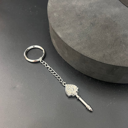 Silver Vel Key Chain Solid B