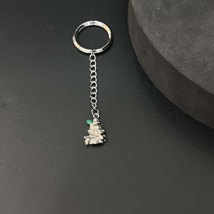Silver Krishna Key Chain