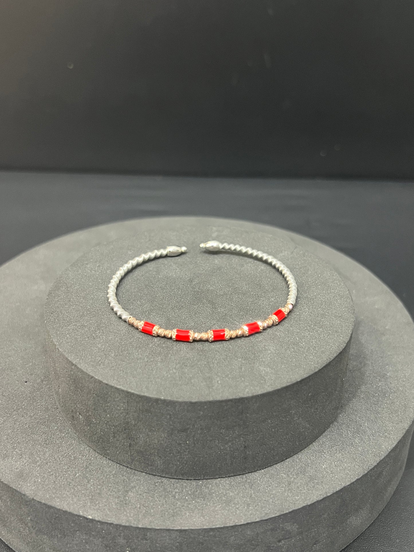 Ladies Kada_Red Beads