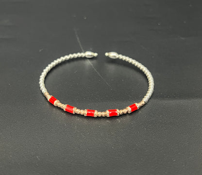 Ladies Kada_Red Beads