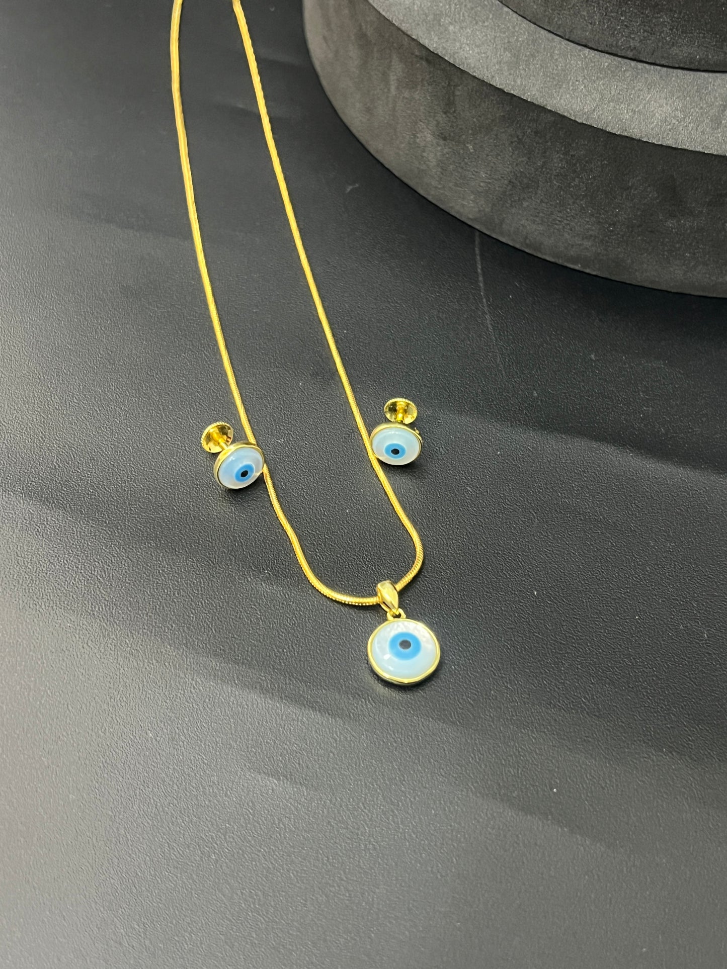 Ladies Pendent_Set Evileye Chain