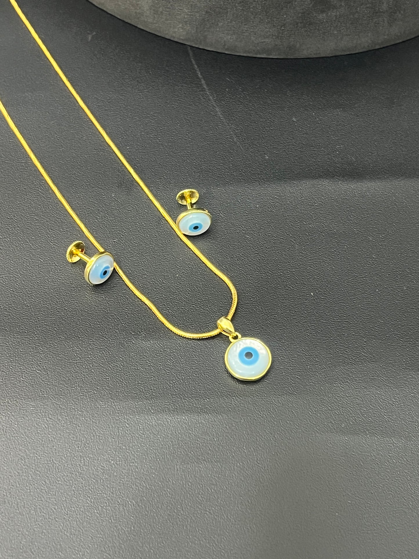 Ladies Pendent_Set Evileye Chain