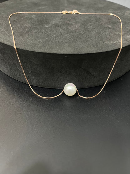 Ladies Pendant Chain _White ball