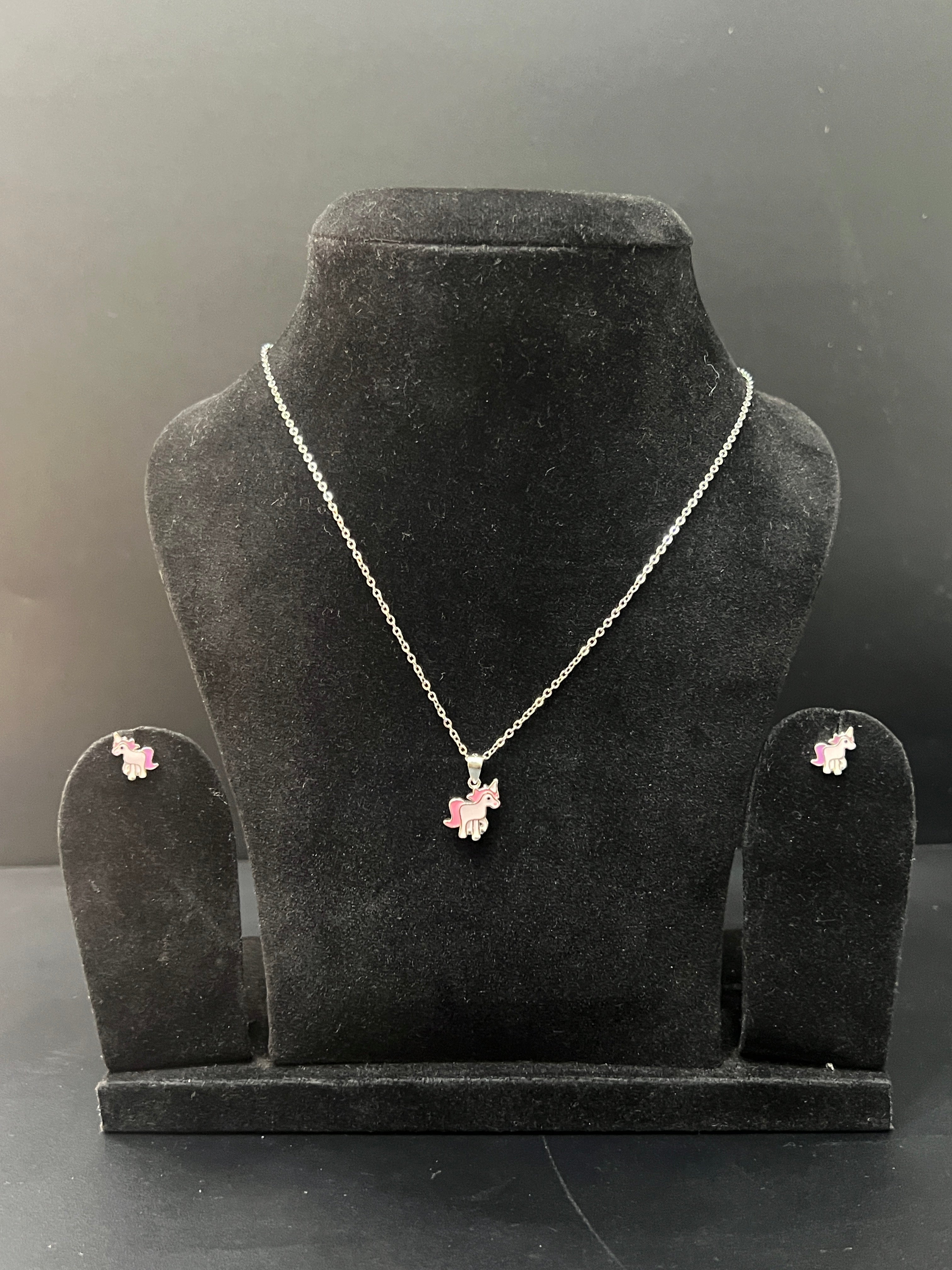 Girl baby Chain set__unicorn design