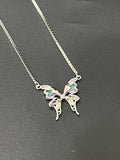 Ladies Pendant Chain Multi Color Butterfly