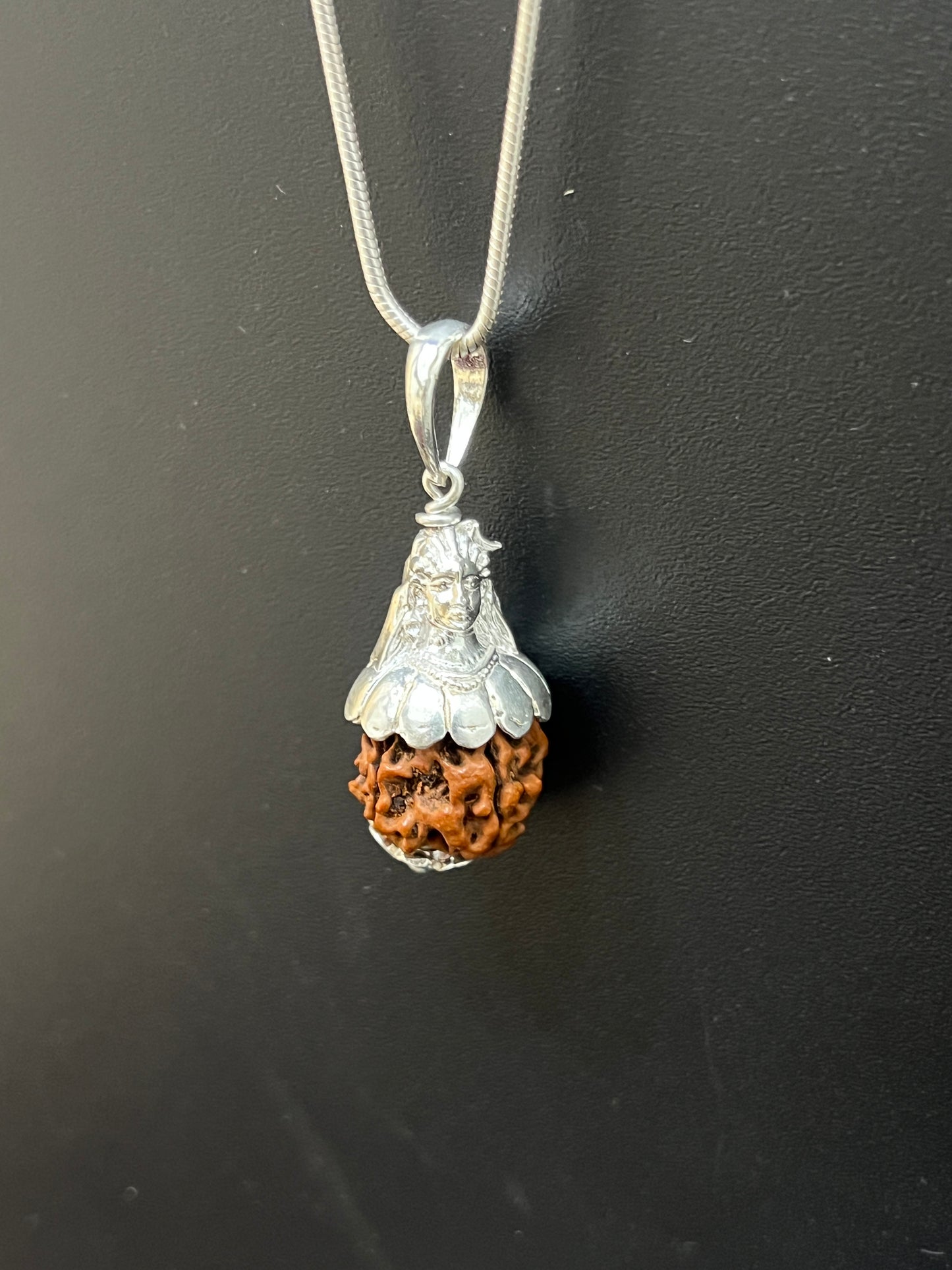 Silver-Shiv_Rudraksh Pendant