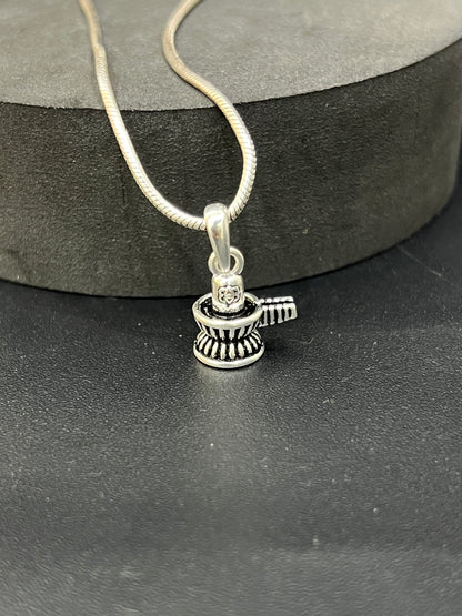 Silver Lingam Pendant