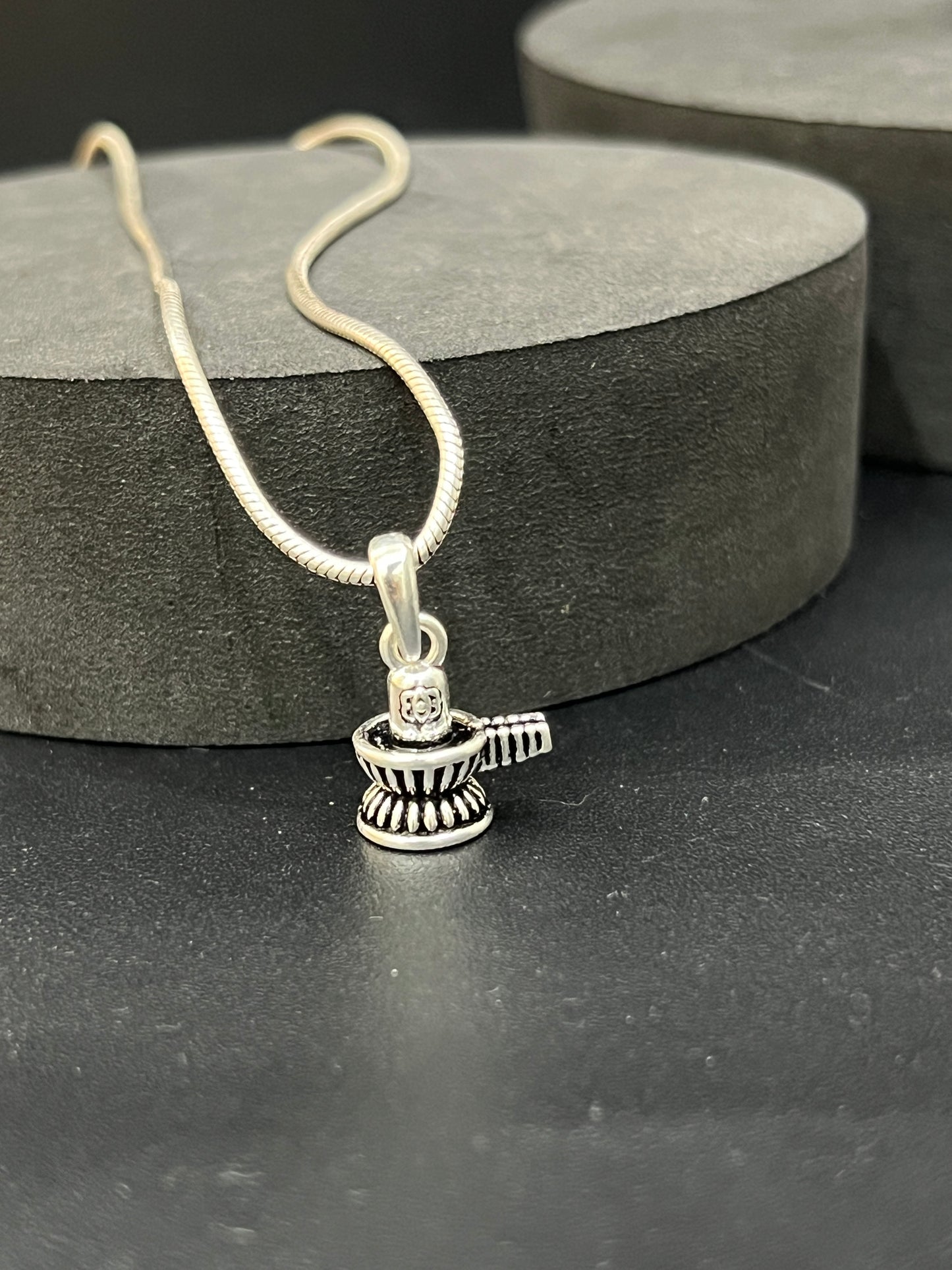 Silver Lingam Pendant