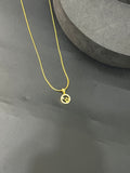 Ladies Pendant Chain Circle With  Star Gold Finished