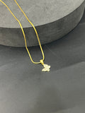 Ladies Pendant Chain Butterfly (Gold Finish)