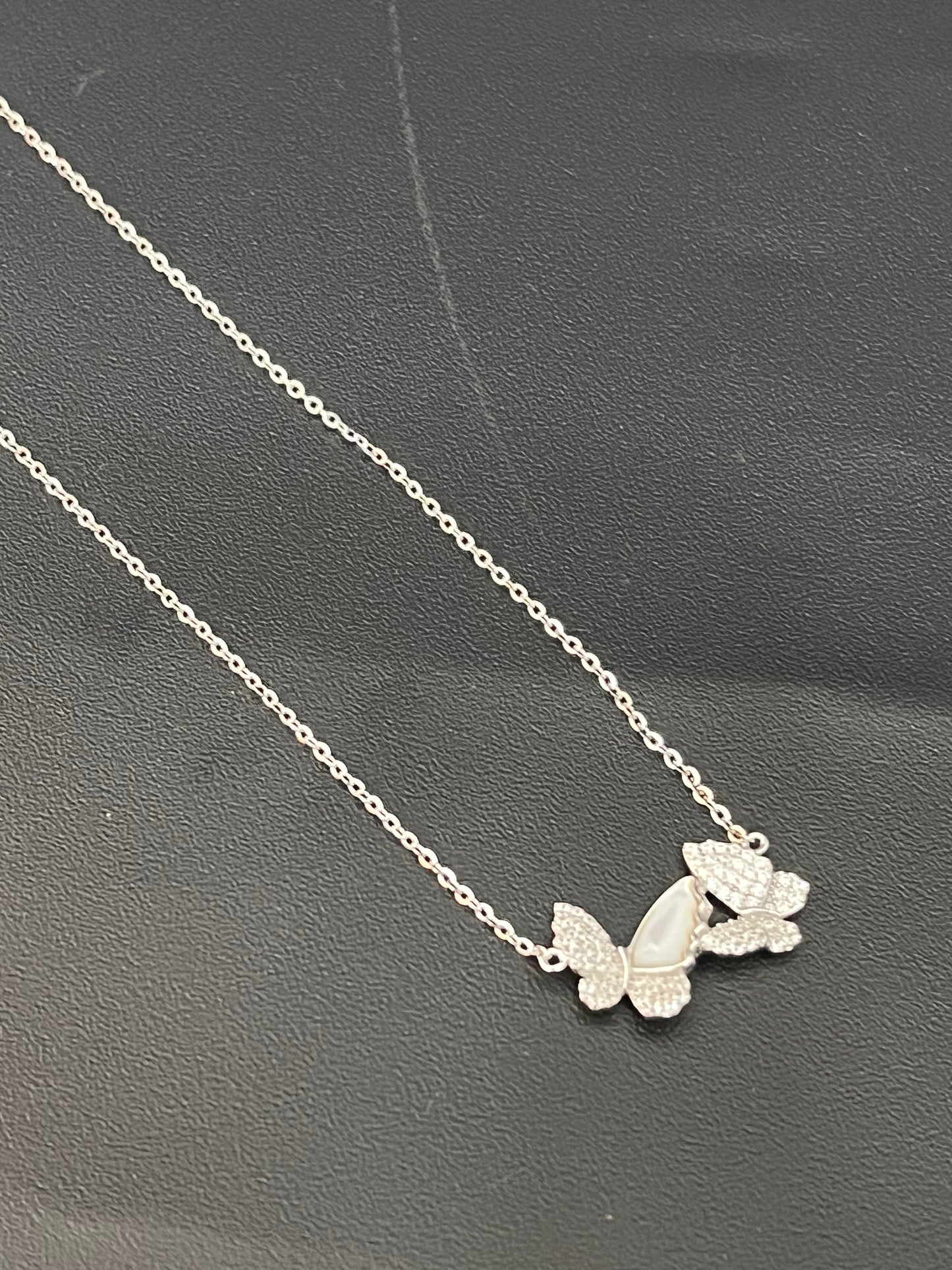 Ladies Double Butterfly Pendent Chain