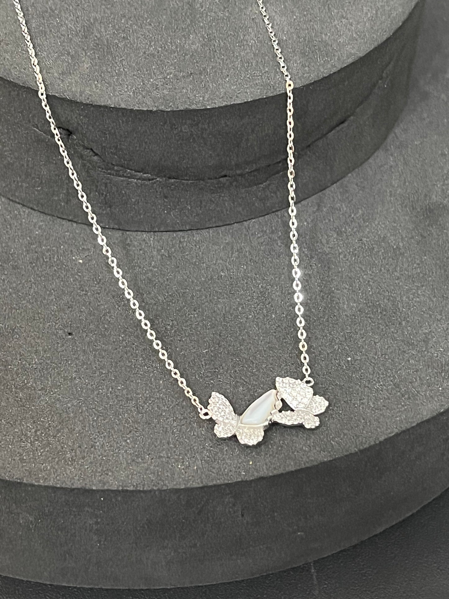 Ladies Double Butterfly Pendent Chain