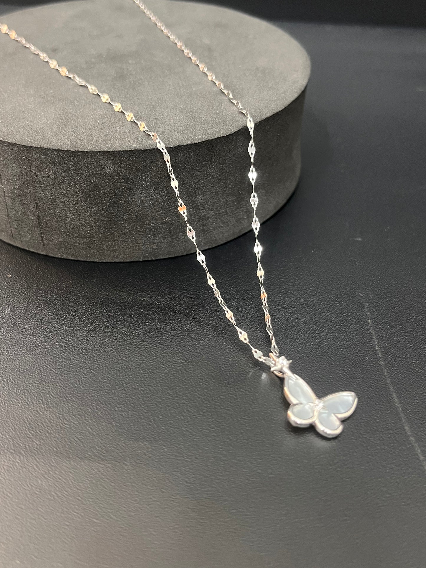 Ladies Butterfly Pendant  Chain