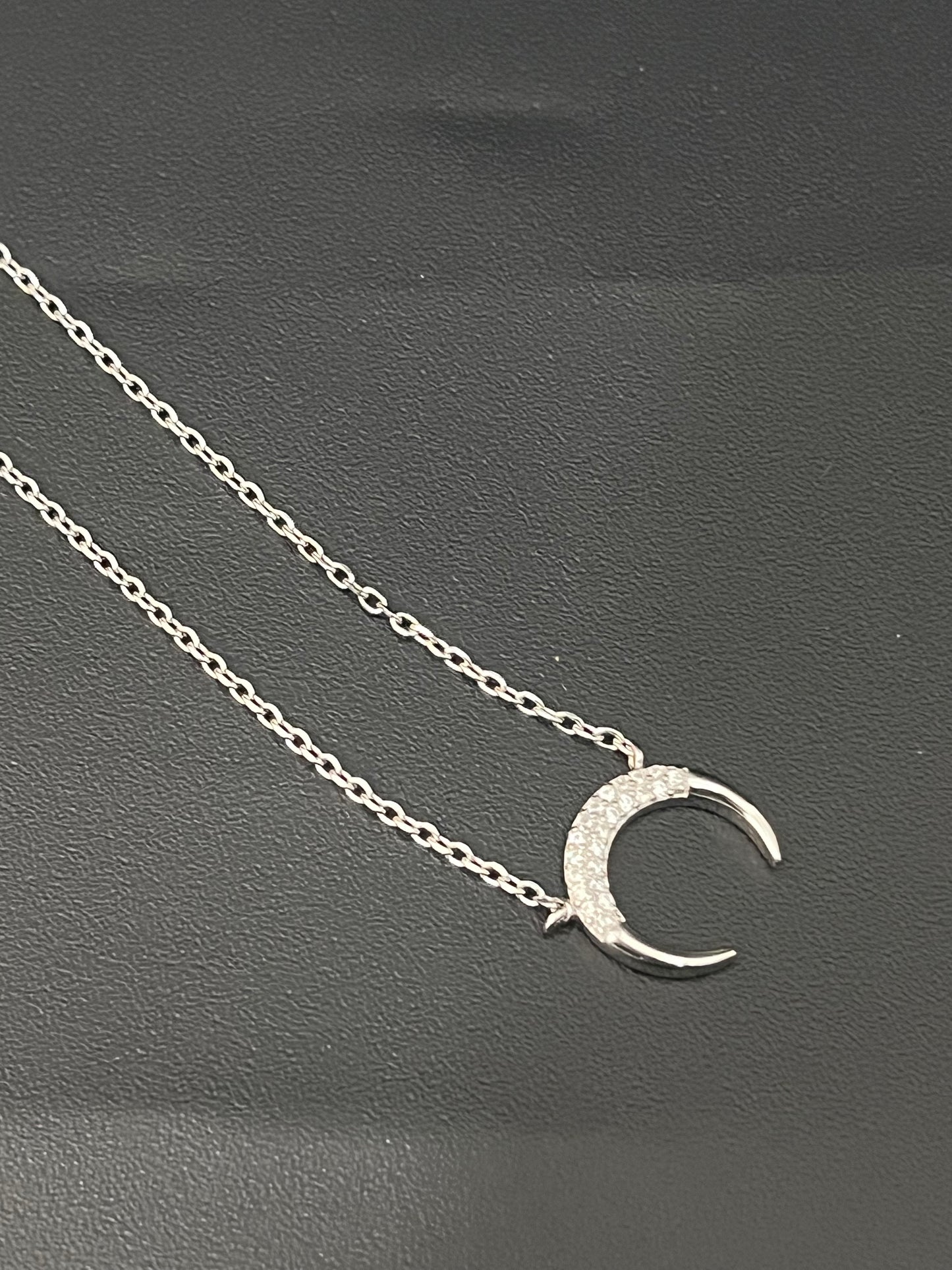 Ladies Chain__off moon 🌙 Pendant