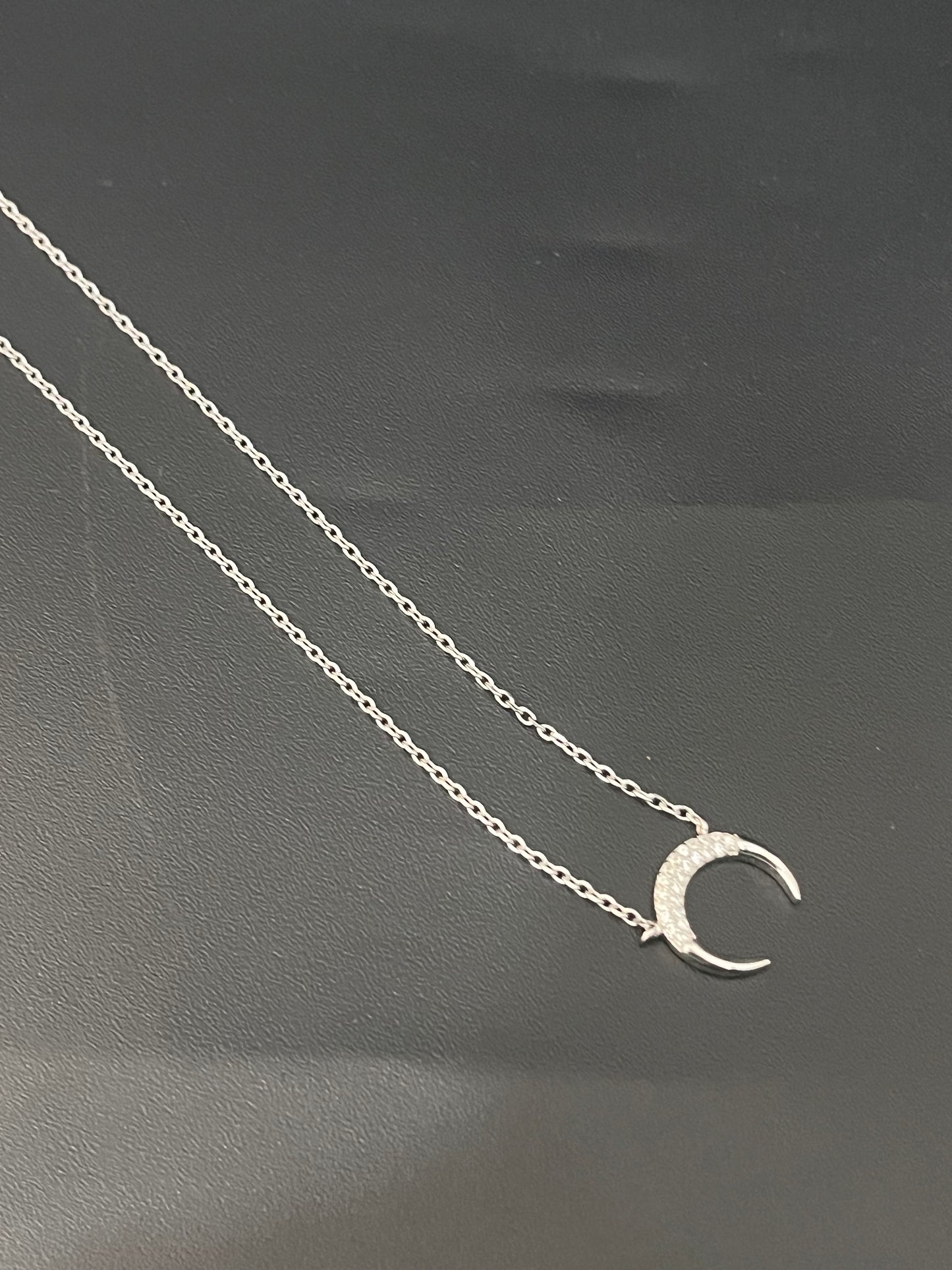 Ladies Chain__off moon 🌙 Pendant