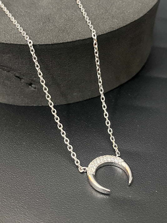 Ladies Chain__off moon 🌙 Pendant