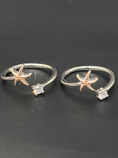 Ladies Toe Rings Star