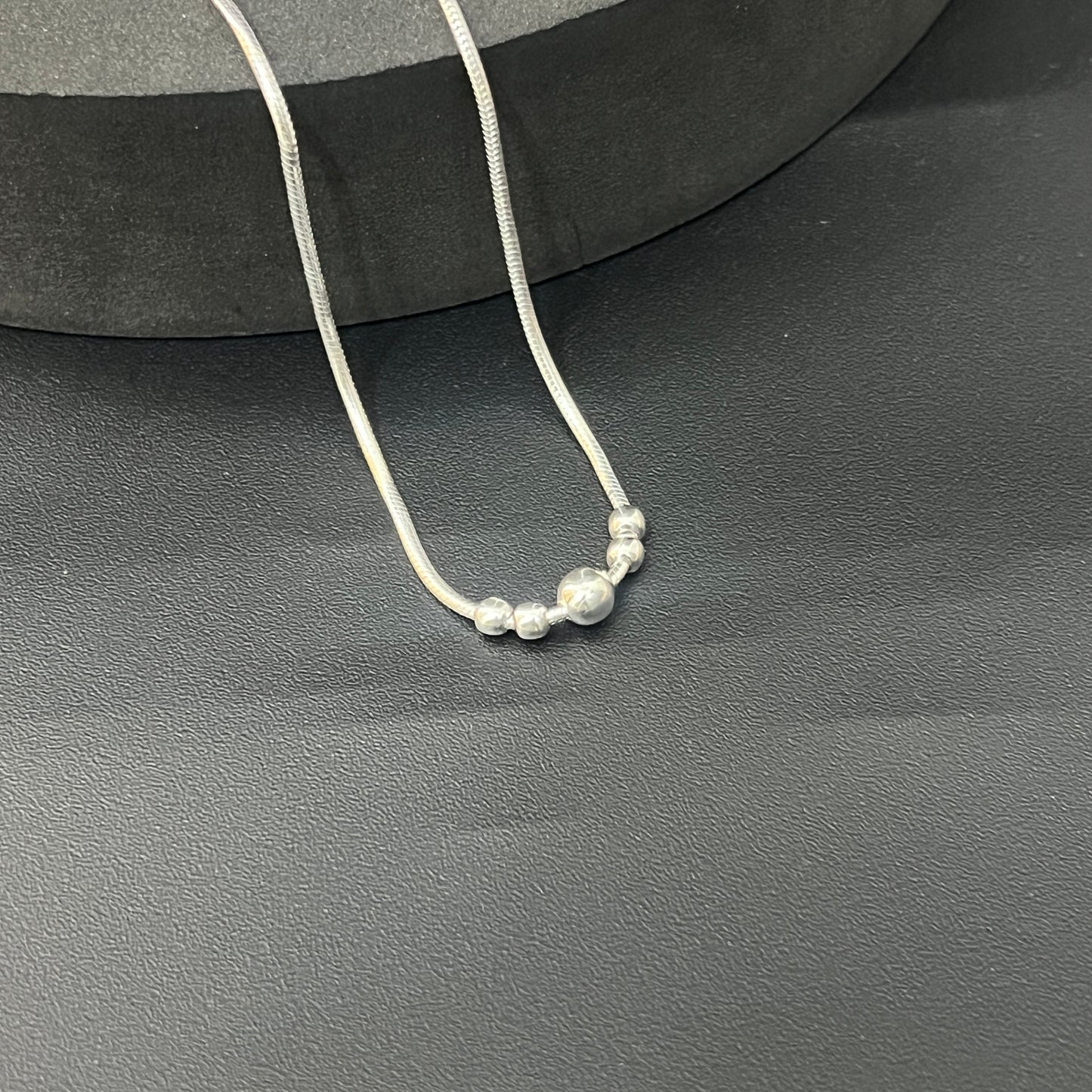 Ladies Silver _Plain Ball Chain _02