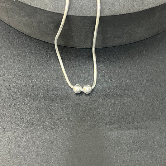 Ladies Silver_plain Ball Chain _01