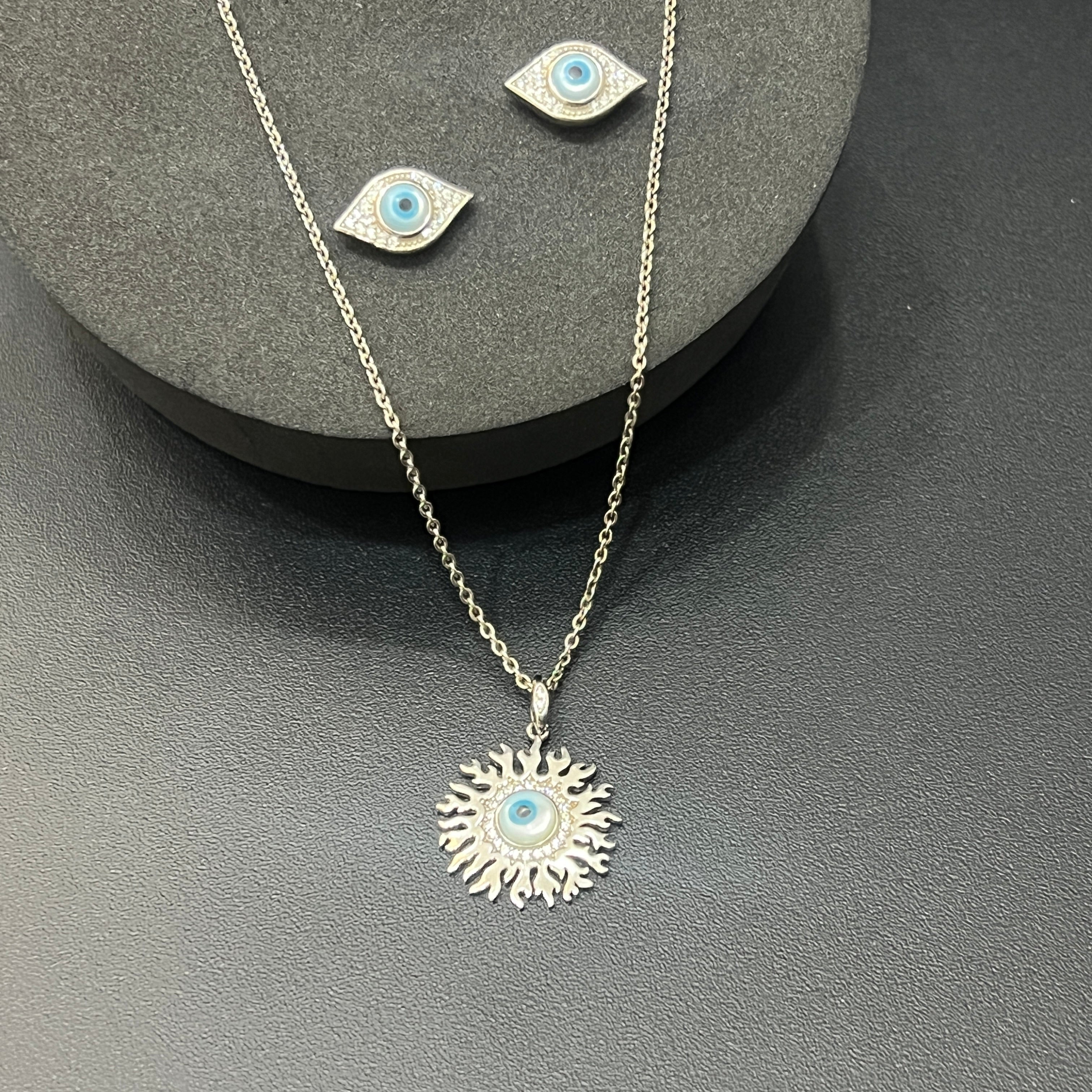 Ladies Pendant Set_Evileye