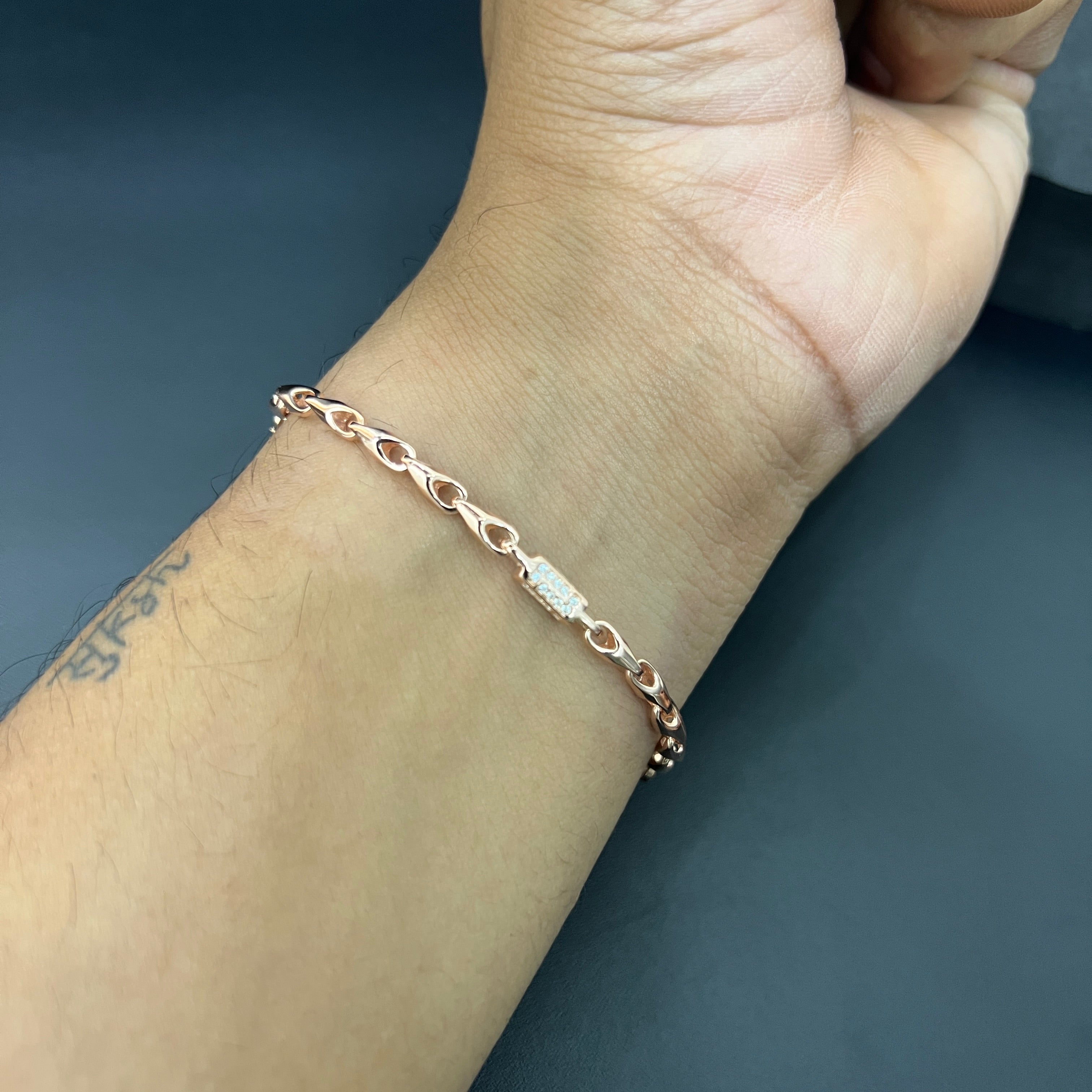 Men's Bracelet Italian KathliRosegold