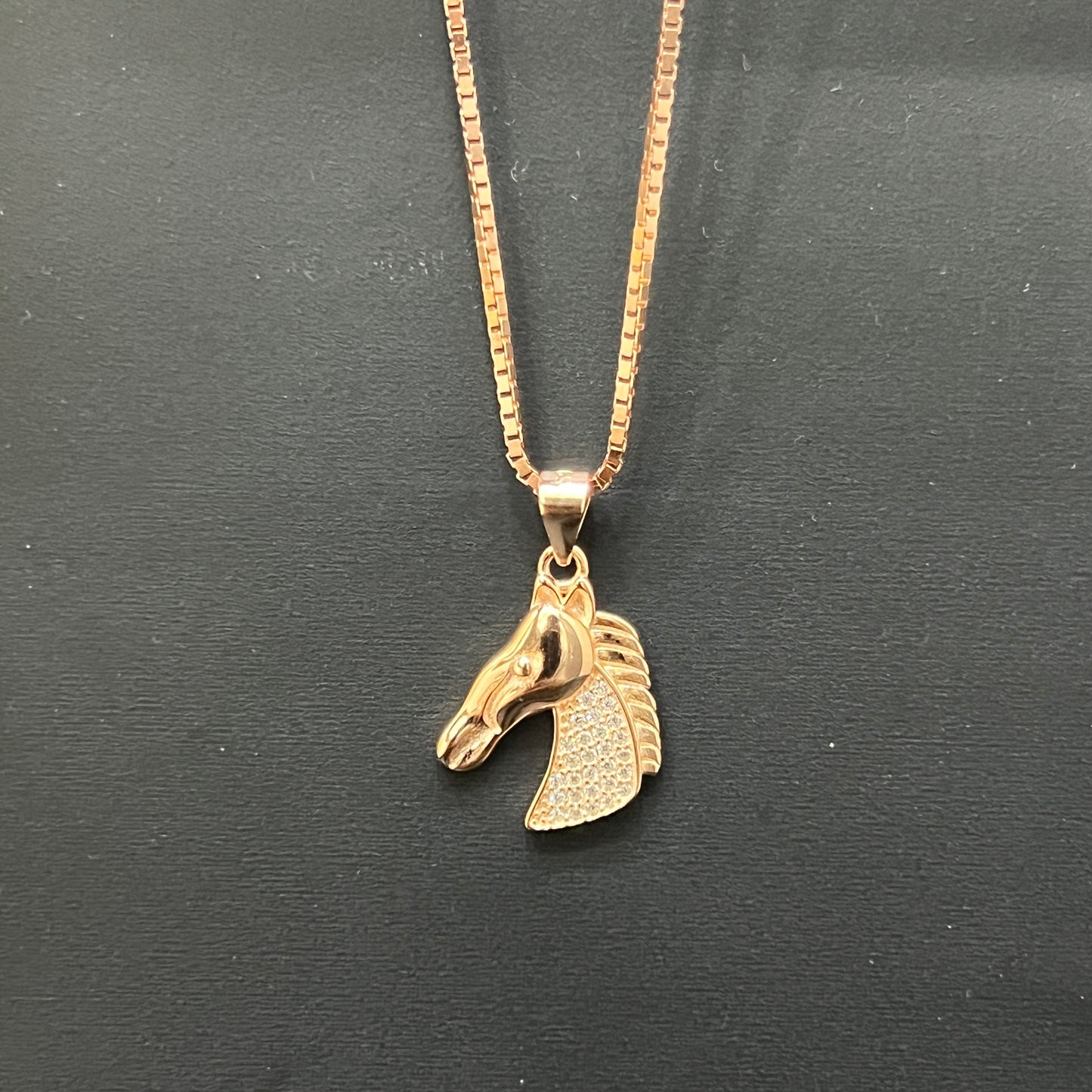 Horse Pendant Rosegold