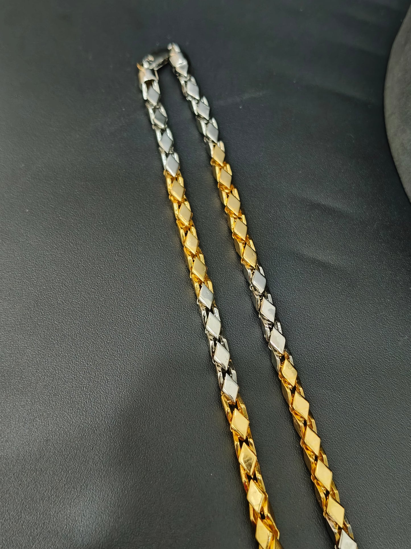 Men's Chain_Two Tone Italian Kathil Chain Rosegold & Silver