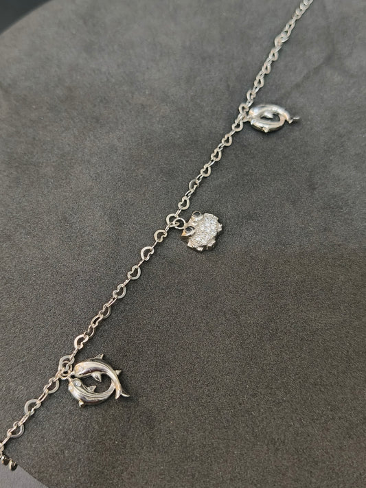 Anklet Fancy Butterfly Charms_Single Leg