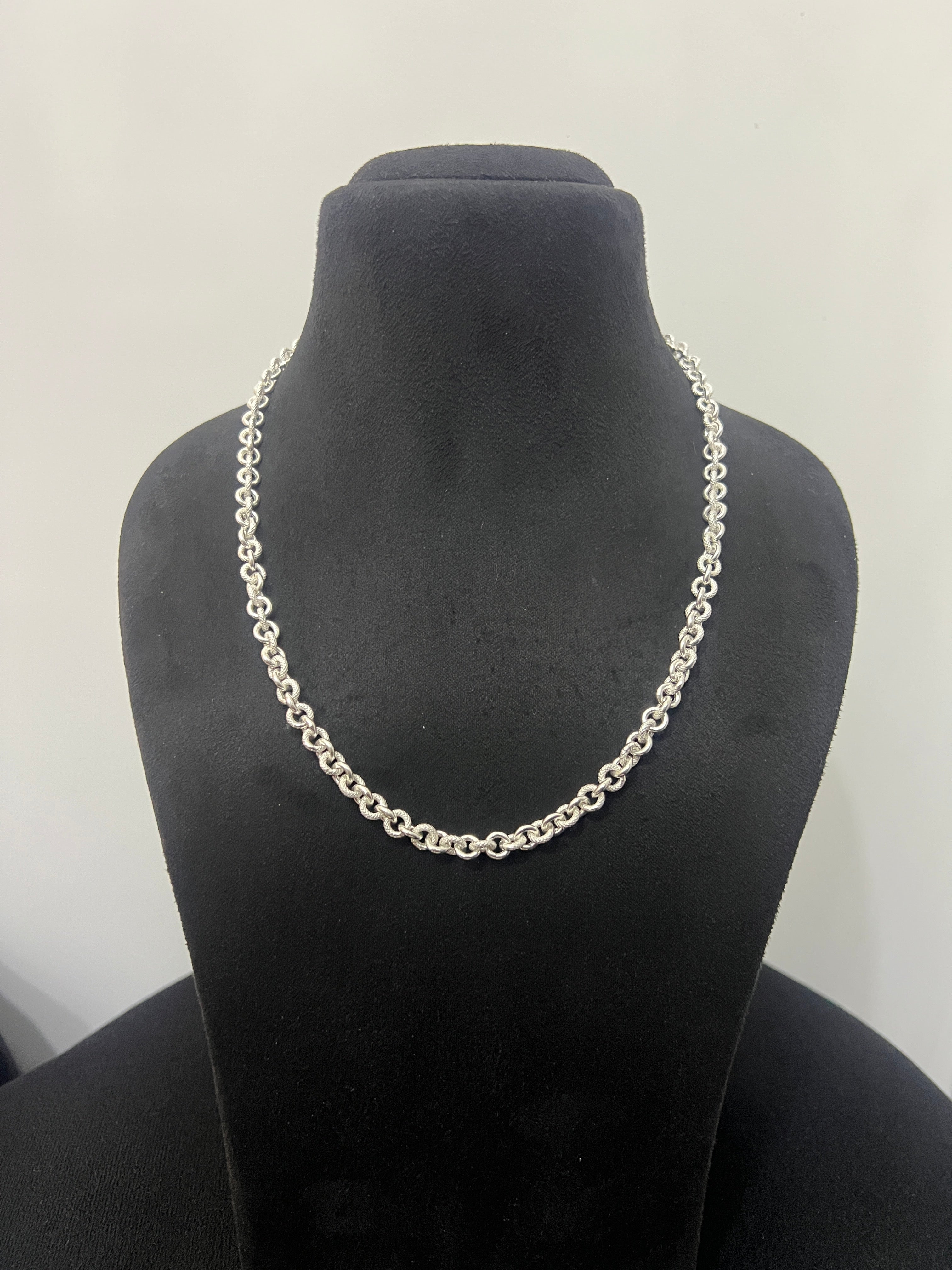 Mens Round Link Chain
