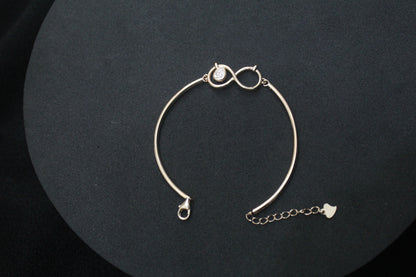 Ladies Bracelet_Infinity With Water Drop