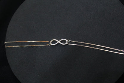 Ladies Chain Bracelet_Infinity full stone