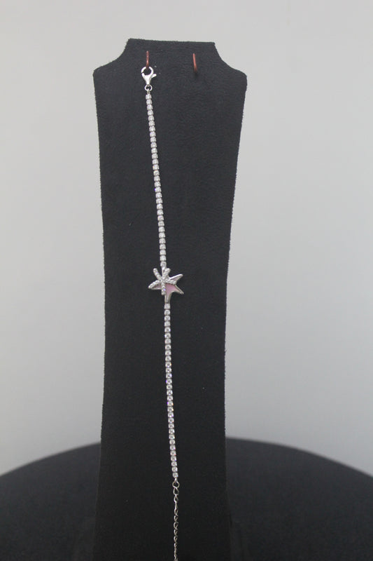 Ladies Stone Bracelet_Pink Star Fish