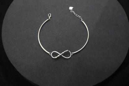 Ladies Bracelet_Silver Infinity heart