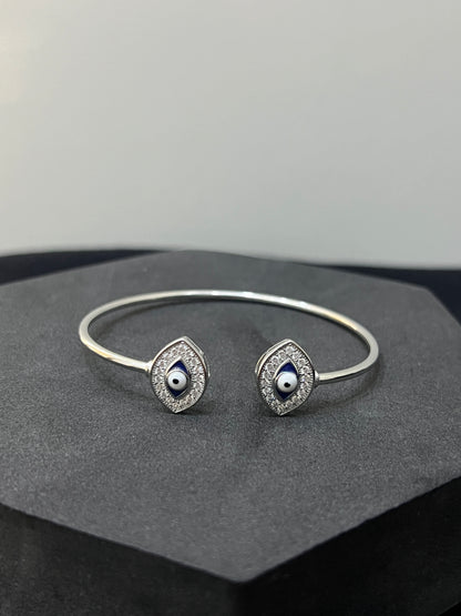 Ladies Flexi Kada_Double Evil Eye