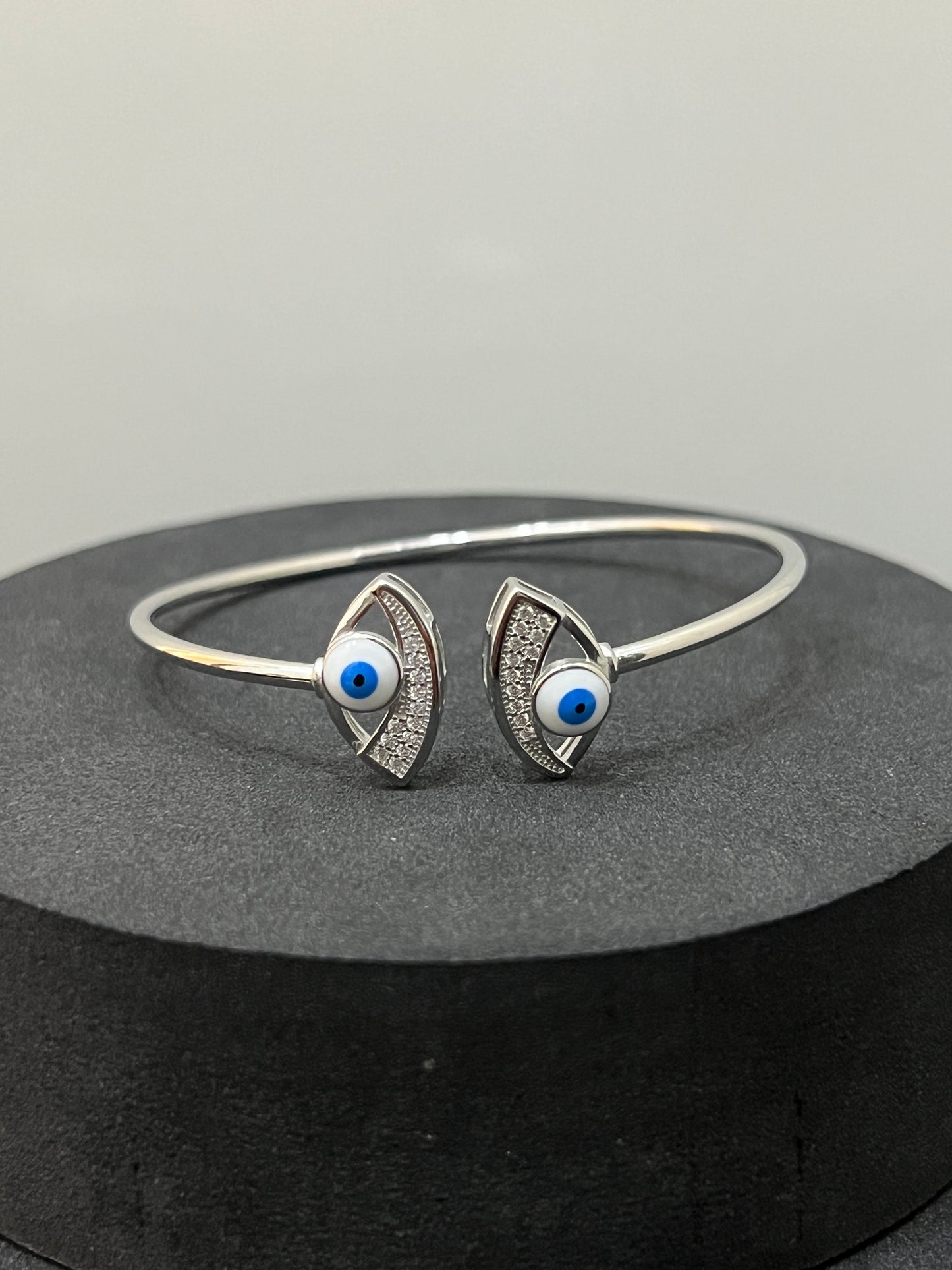 Ladies Flexi Kada_Dual Evil Eye