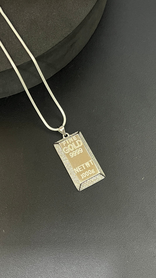 Silver BAR pendant