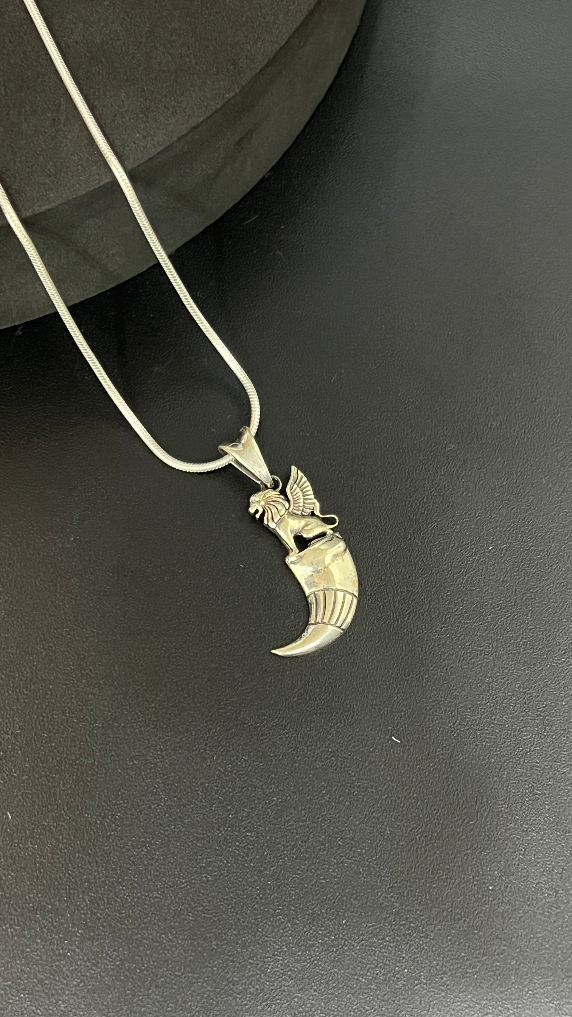 Lion Teeth Pendant – Silver Store Chennai1