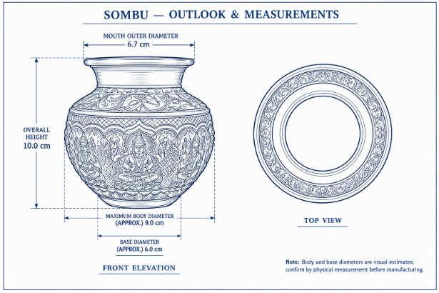 Silver Sombu Lakshmi Nakas MD01 80M R