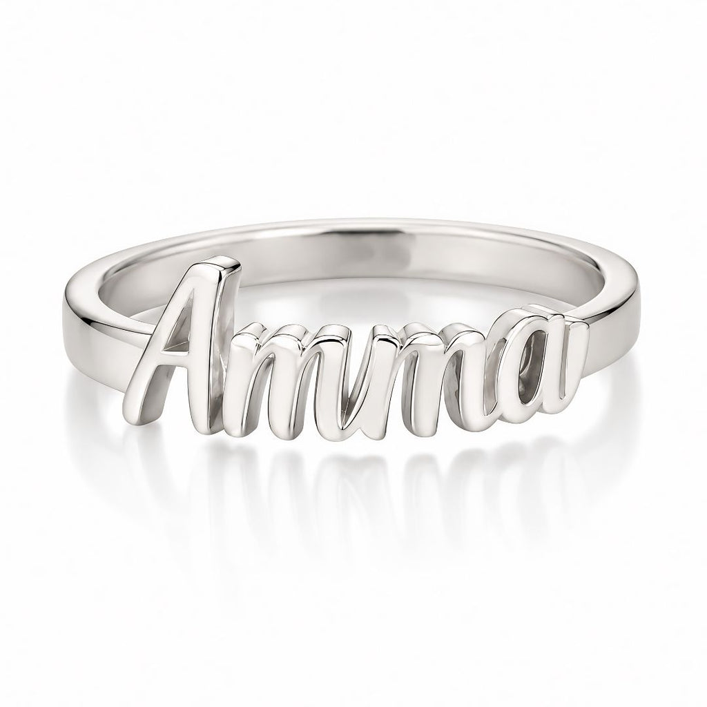 Customized Silver Name Ring 925