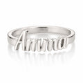Customized Silver Name Ring 925