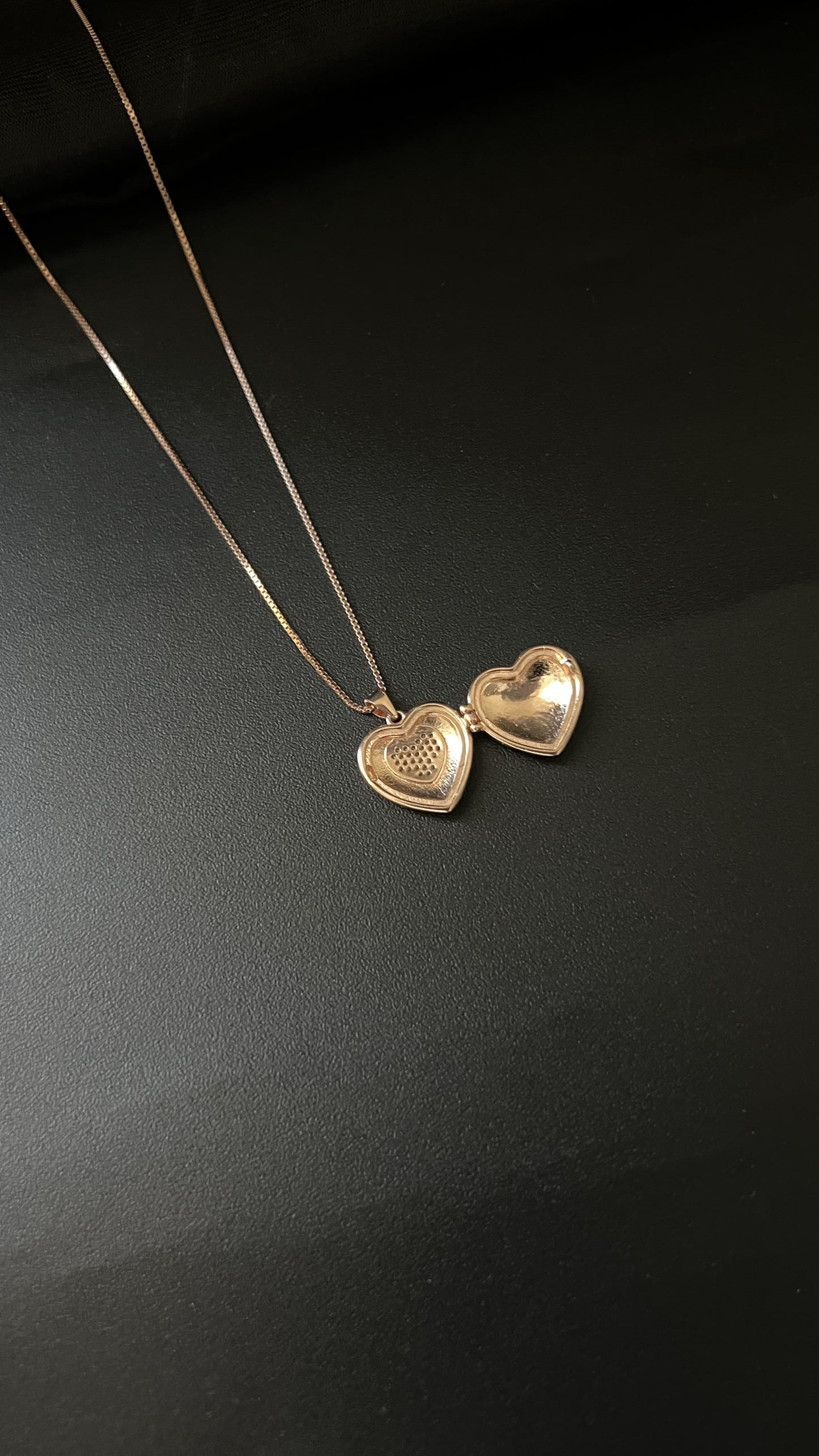 Ladies Pendent_Rose Gold Heart Open Type